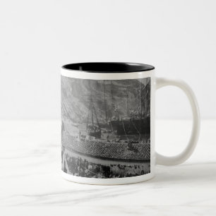 Caneca De Café Em Dois Tons O porto em Balaklava