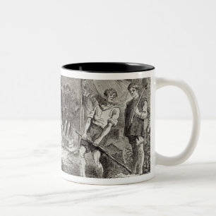 Caneca De Café Em Dois Tons O primeiro dia em Jamestown