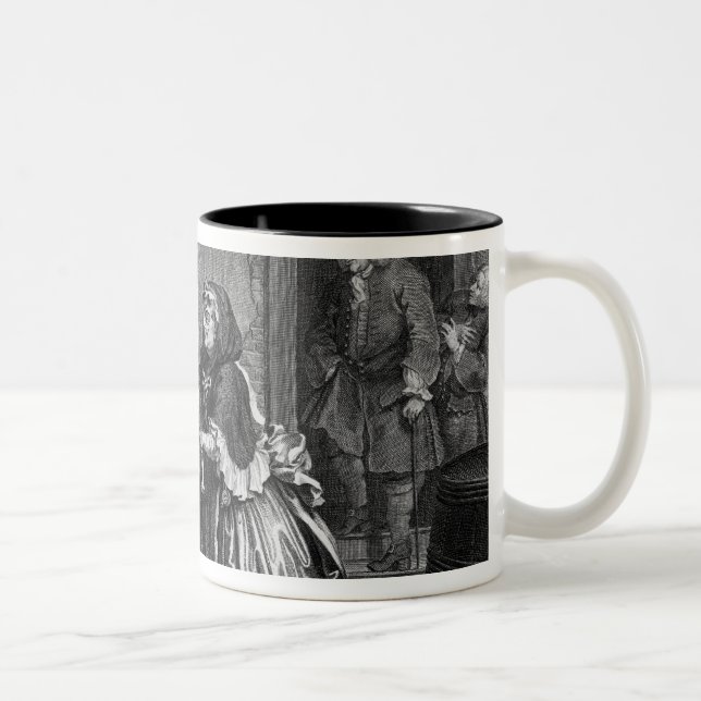 Caneca De Café Em Dois Tons O progresso de uma prostituta (Direita)