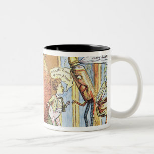 Caneca De Café Em Dois Tons O pudim do Natal