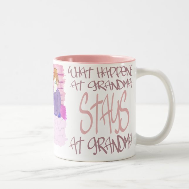 Caneca De Café Em Dois Tons O que acontece em Grandmas4 (Direita)