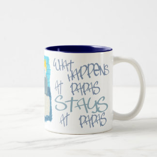 Caneca De Café Em Dois Tons O que acontece em papás