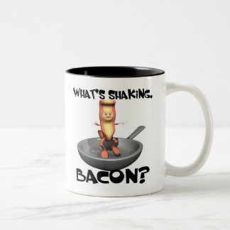 Caneca De Café Em Dois Tons O Que Está Agitando Bacon
