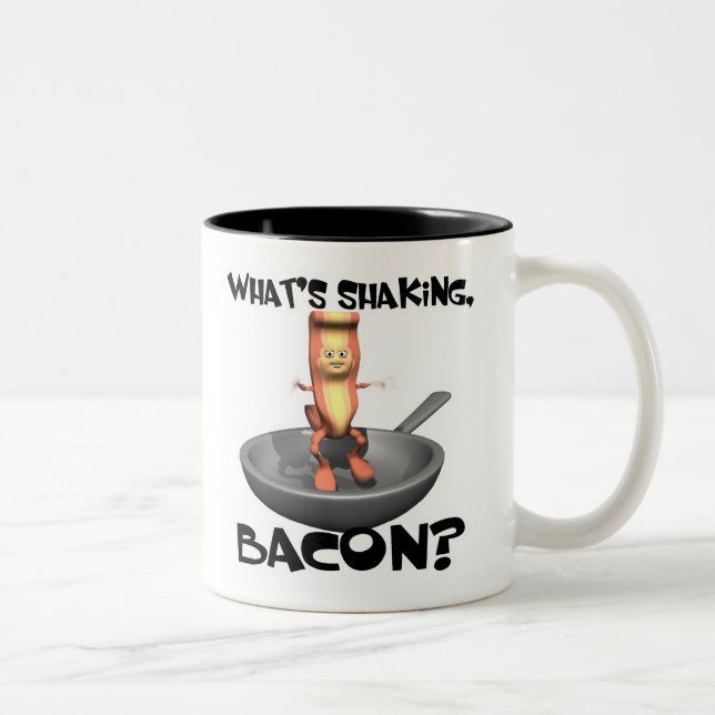 Caneca De Café Em Dois Tons O Que Está Agitando Bacon (Direita)