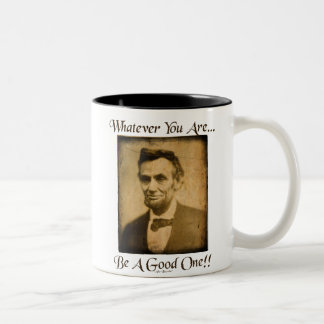 Caneca De Café Em Dois Tons O que quer que você está seja bom
