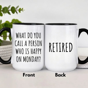 Caneca De Café Em Dois Tons O Que Você Chama De Uma Pessoa Que Está Feliz Na S