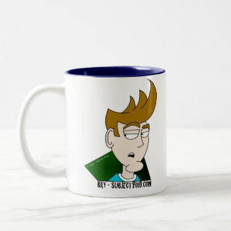 Caneca De Café Em Dois Tons O raio obtem agredido! - Destro