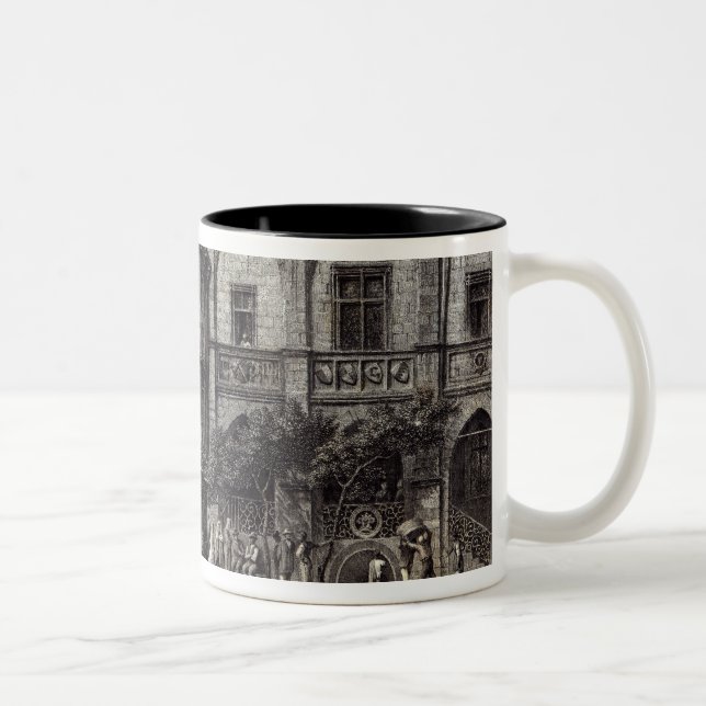 Caneca De Café Em Dois Tons O Rathhaus, Hildesheim (Direita)