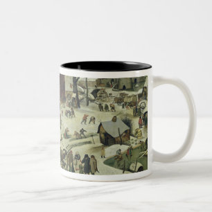 Caneca De Café Em Dois Tons O recenseamento em Bethlehem 2