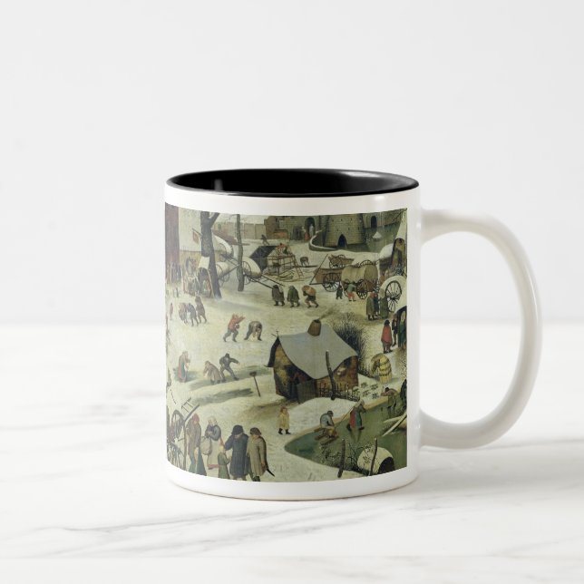 Caneca De Café Em Dois Tons O recenseamento em Bethlehem 2 (Direita)