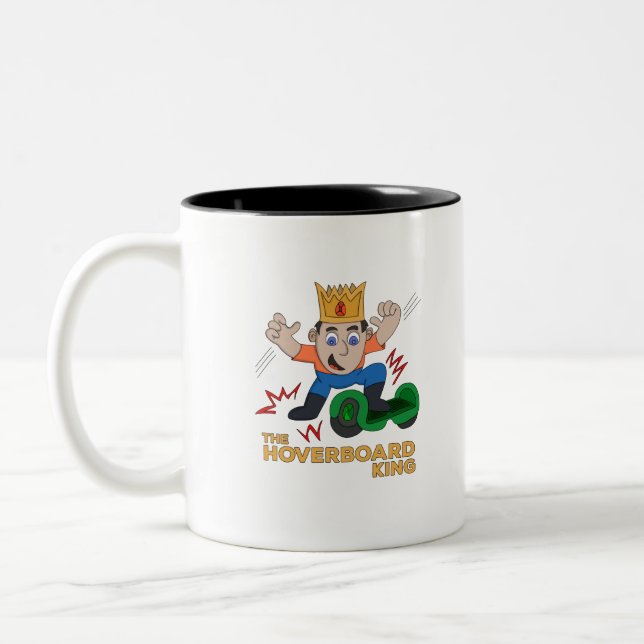 Caneca De Café Em Dois Tons O Rei Hoverboard (Esquerda)