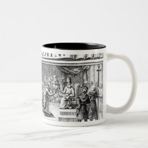 Caneca De Café Em Dois Tons O rei John rende sua coroa