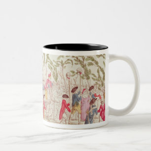 Caneca De Café Em Dois Tons O retorno parisiense triunfante do exército