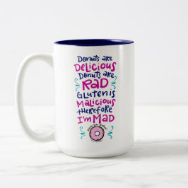 Caneca De Café Em Dois Tons O Rosquinha É Delicioso