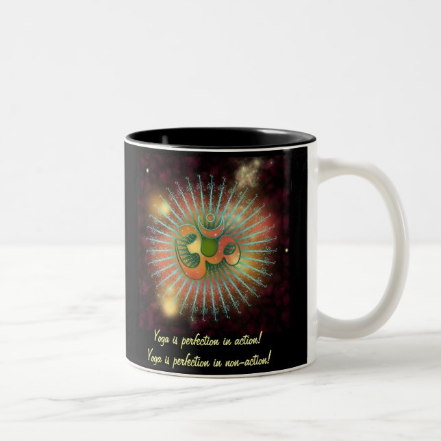 Caneca De Café Em Dois Tons O Sagrado OM (Direita)