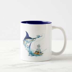 Caneca De Café Em Dois Tons O Sailfish toma a isca