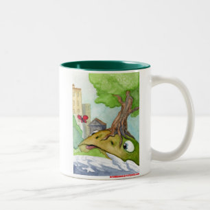 Caneca De Café Em Dois Tons O sapo do monte e a borboleta