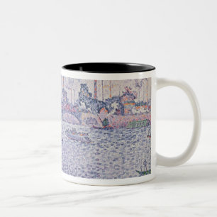 Caneca De Café Em Dois Tons O Seine, Grenelle, 1899