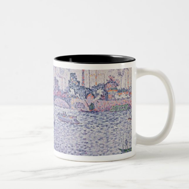 Caneca De Café Em Dois Tons O Seine, Grenelle, 1899 (Direita)