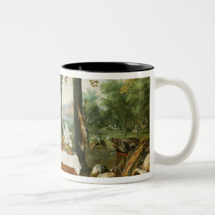 Caneca De Café Em Dois Tons O sentido de gosto, 1618