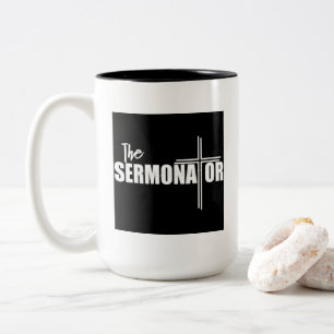 Caneca De Café Em Dois Tons O Sermonator Mug