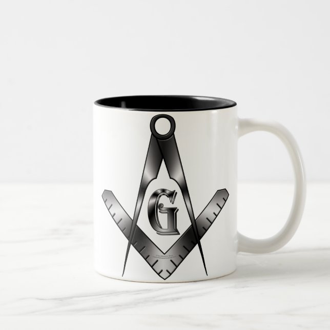 Caneca De Café Em Dois Tons O símbolo de prata (Direita)