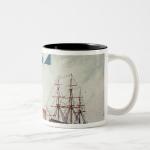 Caneca De Café Em Dois Tons O sinal de Nelson em Trafalgar