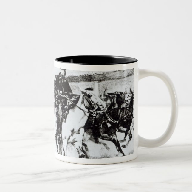 Caneca De Café Em Dois Tons O sótão traz em Billy o miúdo, 1880 (Direita)