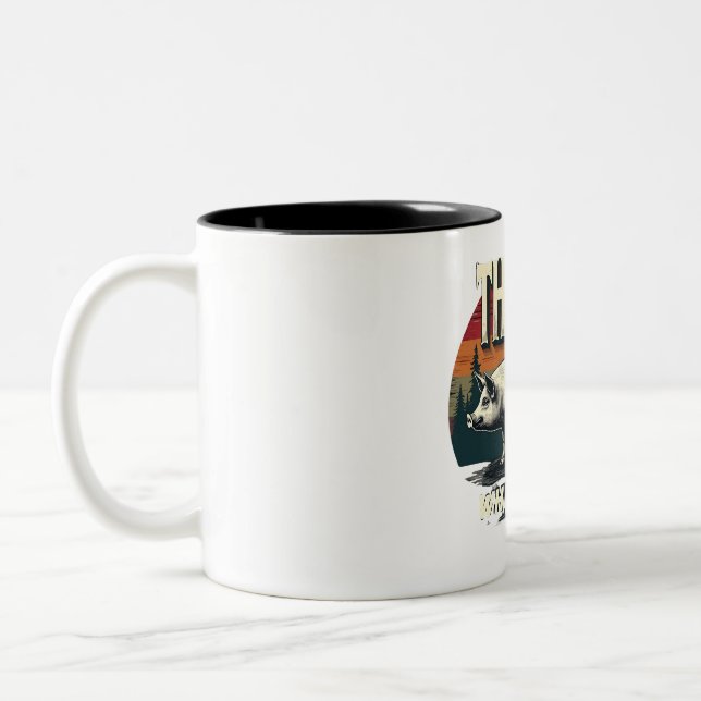 Caneca De Café Em Dois Tons O surtador de porco (Esquerda)