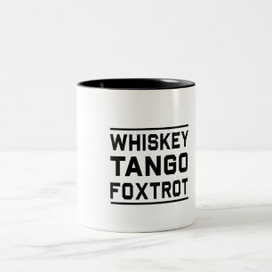 Caneca De Café Em Dois Tons O tango do uísque Foxtrot