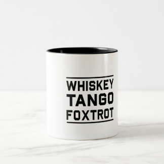 Caneca De Café Em Dois Tons O tango do uísque Foxtrot