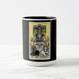 Caneca De Café Em Dois Tons O Tarot do Carro de Guerra
