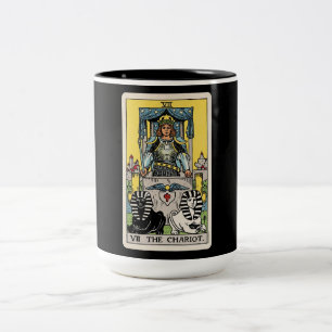 Caneca De Café Em Dois Tons O Tarot do Carro de Guerra
