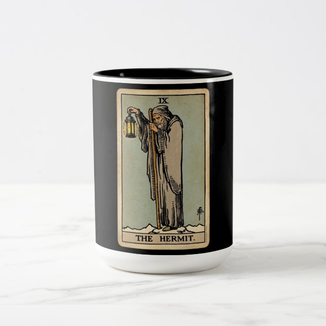 Caneca De Café Em Dois Tons O Tarot do Eremita (Centro)