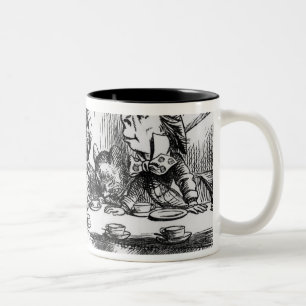 Caneca De Café Em Dois Tons O tea party do Hatter louco