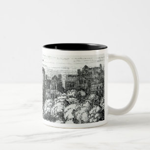 Caneca De Café Em Dois Tons O teatro da cisne no Bankside