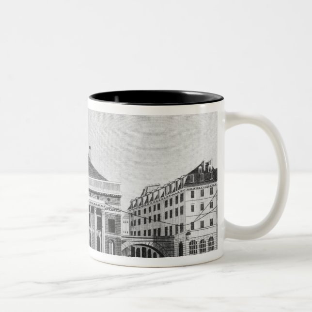 Caneca De Café Em Dois Tons O teatro de l'Odeon, 1830 (Direita)