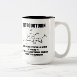 Caneca De Café Em Dois Tons O Tetrodotoxin obstrui potenciais de ação nos
