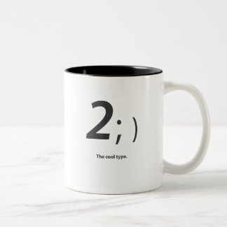 Caneca De Café Em Dois Tons o tipo legal