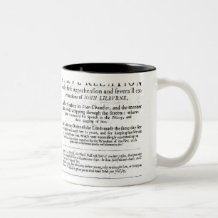 Caneca De Café Em Dois Tons O Trial do homem cristão por John Lilburne