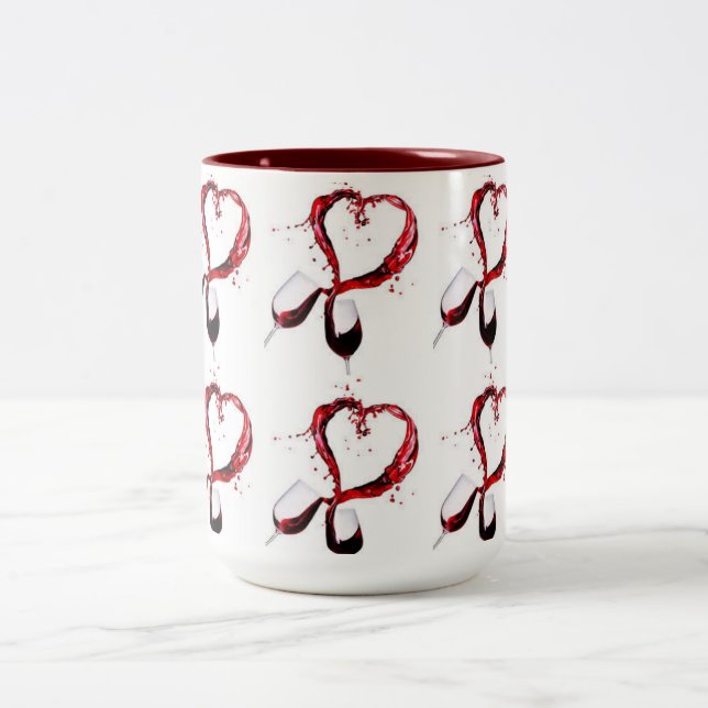 CANECA DE CAFÉ EM DOIS TONS O ÚLTIMO **AMO VINHO** MUG (Centro)