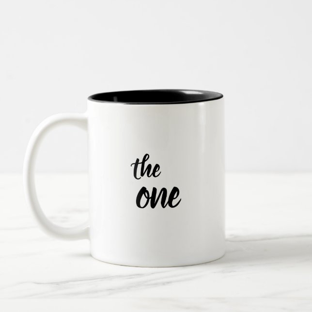 Caneca De Café Em Dois Tons O Um (Esquerda)