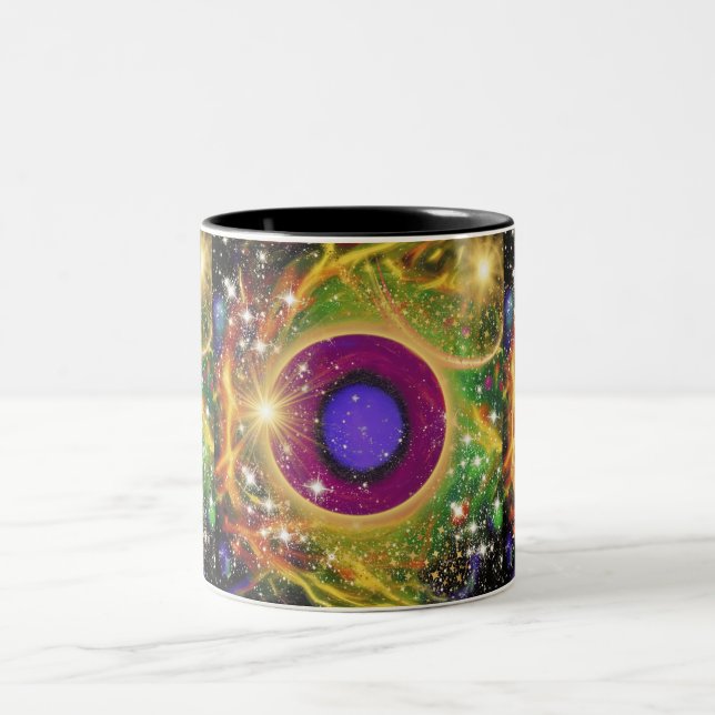 Caneca De Café Em Dois Tons O Universo (Centro)