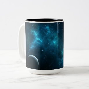 Caneca De Café Em Dois Tons O universo