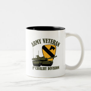 Caneca De Café Em Dois Tons ø Veterinário do exército de Cav - tanque M1