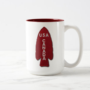 Caneca De Café Em Dois Tons ø Veterinários da brigada do diabo da força do