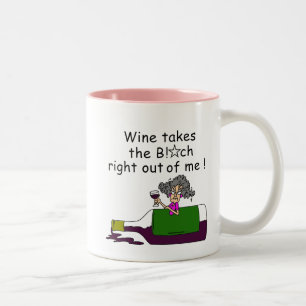 Caneca De Café Em Dois Tons O Vinho Me Derrete