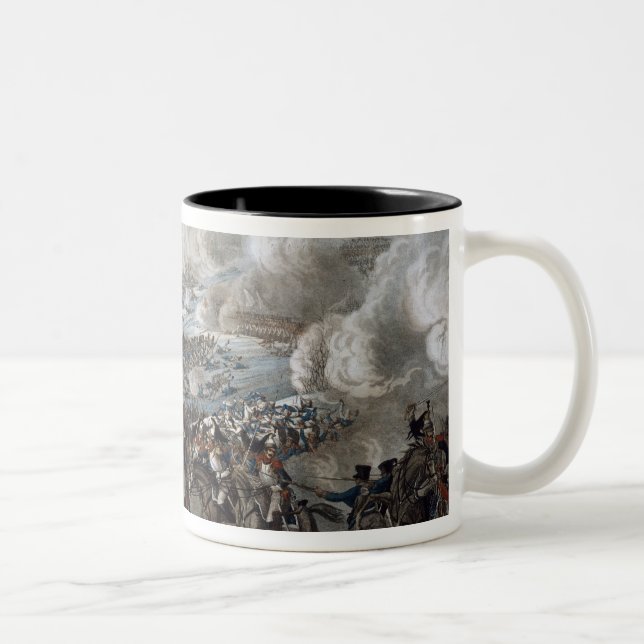 Caneca De Café Em Dois Tons O vôo de Napoleon da batalha de Waterloo (Direita)