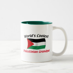 Caneca De Café Em Dois Tons O vovô palestino o mais fresco