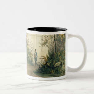 Caneca De Café Em Dois Tons O wintergarden do palácio de Hofburg, Viena, 1